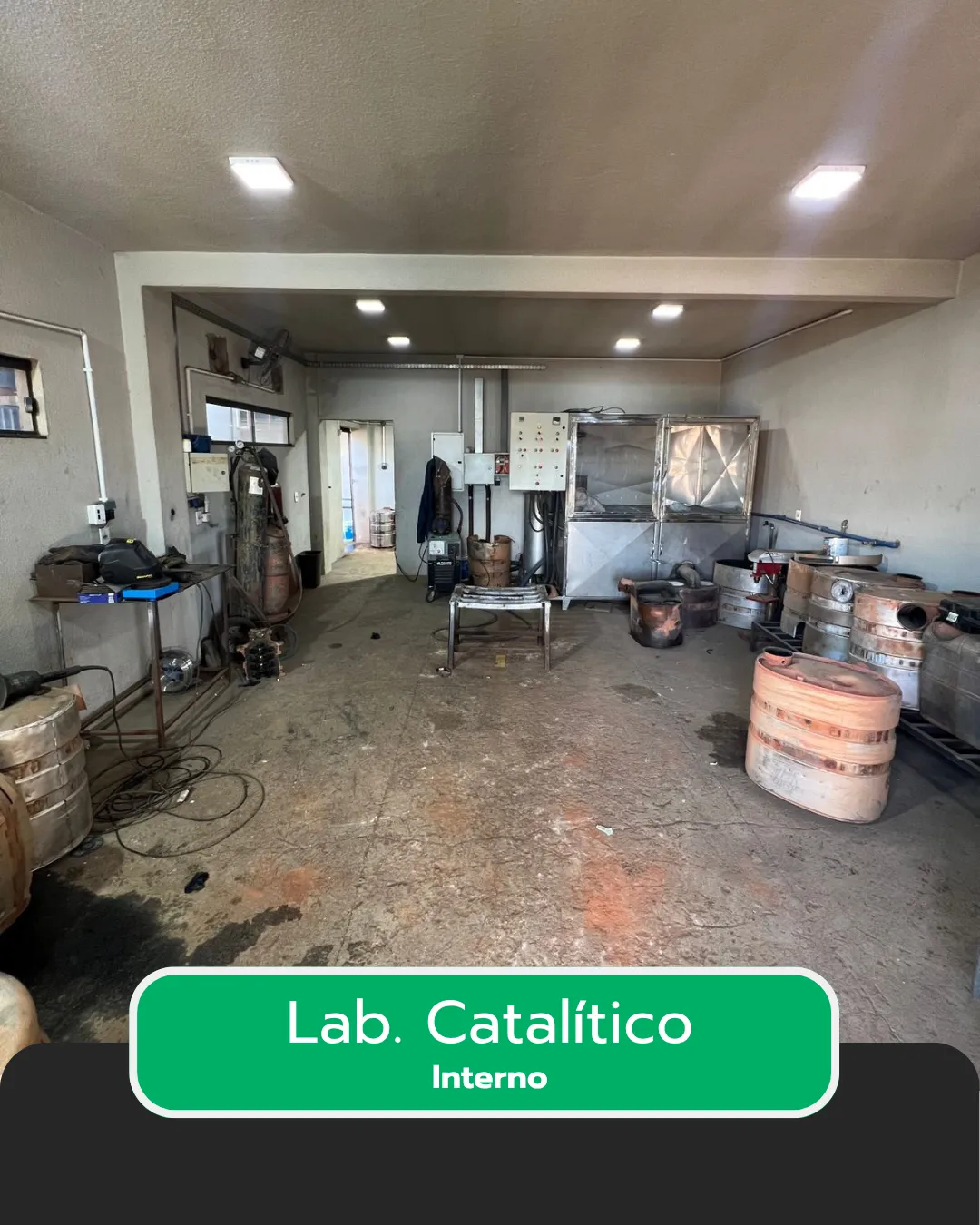 Laboratório Catalítico - Equipamentos de recuperação